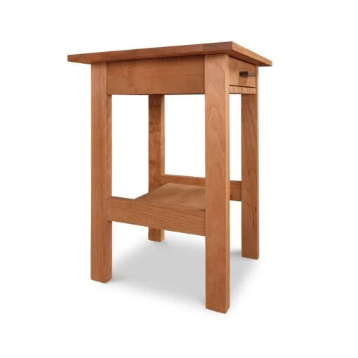 Modern Craftsman 1-Drawer Open Shelf Nightstand - Image 3