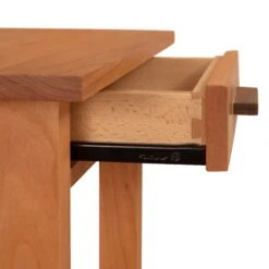 Modern Craftsman 1-Drawer Open Shelf Nightstand -HomeNest Store Modern Craftsman 1 Drawer Open Shelf Nightstand 4