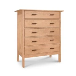 Modern Craftsman 5-Drawer Chest -HomeNest Store Modern Craftsman 5 Drawer 20Chest Natural Maple