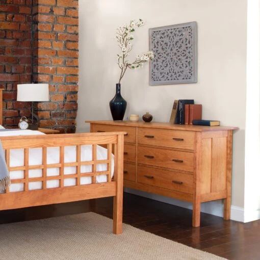 Modern Craftsman 6-Drawer Dresser - Image 5
