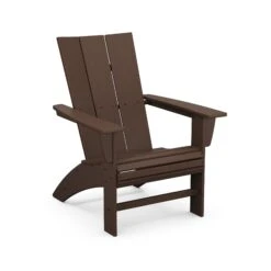 POLYWOOD Modern Curveback Adirondack Chair -HomeNest Store Modern Curveback Adirondack Chair AD620MA Mahogany