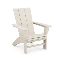 POLYWOOD Modern Curveback Adirondack Chair -HomeNest Store Modern Curveback Adirondack Chair AD620SA Sand