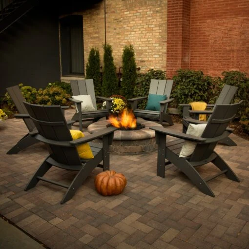POLYWOOD Modern Curveback Adirondack Chair - Image 4
