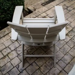 POLYWOOD Modern Curveback Adirondack Chair -HomeNest Store Modern Curveback Adirondack Chair Life 4
