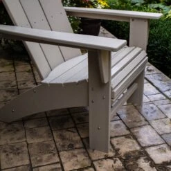 POLYWOOD Modern Curveback Adirondack Chair -HomeNest Store Modern Curveback Adirondack Chair Life 5