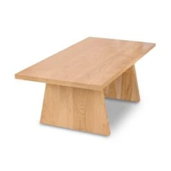 Modern Designer Coffee Table -HomeNest Store Modern Designer Coffee Table 24x48 Natural Maple