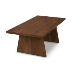 Modern Designer Coffee Table -HomeNest Store Modern Designer Coffee Table 24x48 Natural Walnut