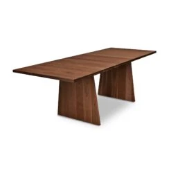 Modern Designer Extension Table -HomeNest Store Modern Designer Extension Table 36x72 Natural Walnut