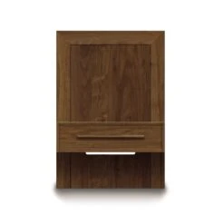 Moduluxe Attached Nightstand With Drawer - Storage Bed Series -HomeNest Store Moduluxe Attached Nightstand with Drawer 35in Series 24in Wide Natural Walnut 7de6a97f 4b13 464d 8170 9af1a6119f20