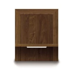 Moduluxe Attached Nightstand With Shelf - 29" Series -HomeNest Store Moduluxe Shelf Nightstand 29in Series 24in Wide Natural Walnut