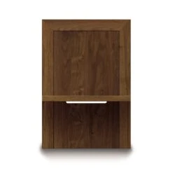 Moduluxe Attached Nightstand With Shelf - Storage Bed Series -HomeNest Store Moduluxe Shelf Nightstand 35in Series 24in Wide Natural Walnut 9e43b99b f862 4549 b8d0 154c4f0d6696
