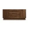 Moduluxe 3-Drawer, 2-Door Dresser -29" Series -HomeNest Store Moduluxe Walnut 2 Door 3 Center Drawer Dresser