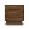 Moduluxe 2-Drawer Nightstand -HomeNest Store Moduluxe Walnut 2 Drawer Nightstand