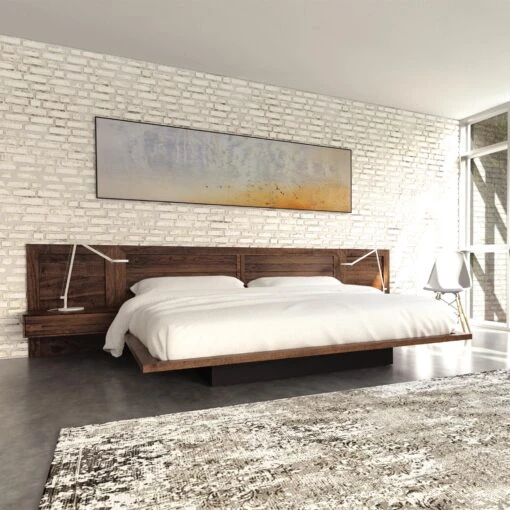 Moduluxe Platform Bed With Clapboard Headboard - 35" Series - Image 3