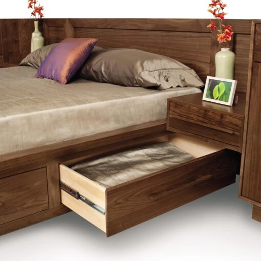 Moduluxe Storage Bed With Panel Headboard - 35" Series - Image 3