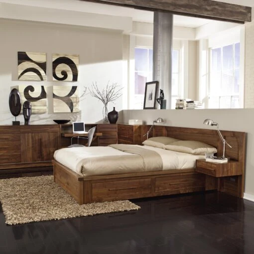 Moduluxe Storage Bed With Panel Headboard - 35" Series - Image 2