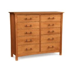 Monterey 10-Drawer Dresser -HomeNest Store Monterey Cherry 10 Drawer Dresser Autumn Cherry