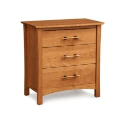 Monterey 3-Drawer Chest -HomeNest Store Monterey Cherry 3 Drawer Nightstand Autumn Cherry