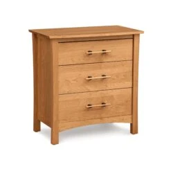 Monterey 3-Drawer Chest -HomeNest Store Monterey Cherry 3 Drawer Nightstand Natural Cherry