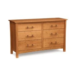 Monterey 6-Drawer Dresser -HomeNest Store Monterey Cherry 6 Drawer Dresser Autumn Cherry