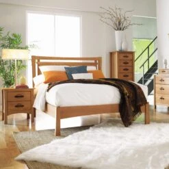 Monterey Platform Bed -HomeNest Store Monterey Cherry Platform Bed Life 2 121855ba 4135 4e34 9887 625488829f43