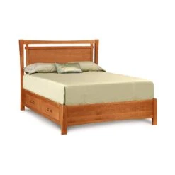 Monterey Storage Bed -HomeNest Store Monterey Cherry Storage Bed Queen Autumn Cherry