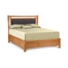 Monterey Storage Bed With Upholstered Headboard -HomeNest Store Monterey Cherry Upholstered Storage Bed