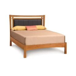Monterey Platform Bed With Upholstered Headboard