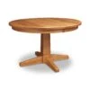 Natural Vermont Single Pedestal Round Extension Table -HomeNest Store Natural Vermont Single Pedestal Extension Table