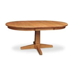 Front Page -HomeNest Store Natural Vermont Single Pedestal Extension Table 1