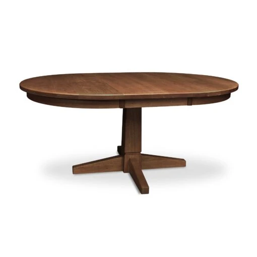 Natural Vermont Single Pedestal Round Extension Table - Image 5