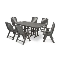 POLYWOOD Nautical 7-Piece Dining Set