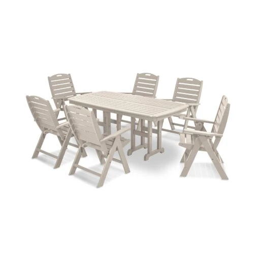 POLYWOOD Nautical 7-Piece Dining Set - Image 6