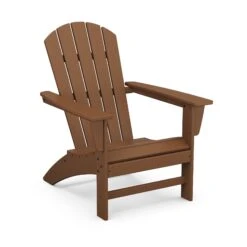 POLYWOOD Nautical Adirondack Chair -HomeNest Store Nautical Adirondack Chair AD410TE Teak