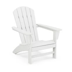 POLYWOOD Nautical Adirondack Chair -HomeNest Store Nautical Adirondack Chair AD410WH White