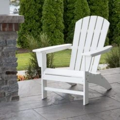 POLYWOOD Nautical Adirondack Chair -HomeNest Store Nautical Adirondack Chair Life 1