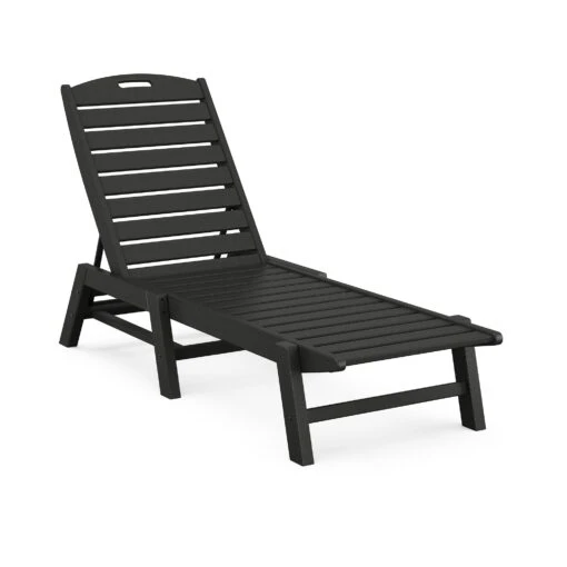 POLYWOOD Nautical Armless Chaise Lounge - Image 3