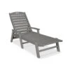 POLYWOOD Nautical Chaise With Arms -HomeNest Store Nautical Chaise with Arms