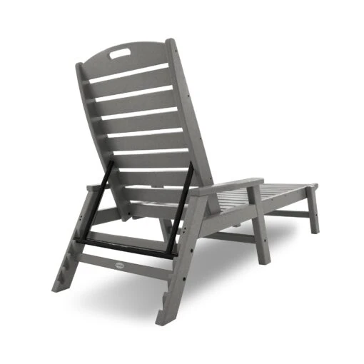 POLYWOOD Nautical Chaise With Arms - Image 2