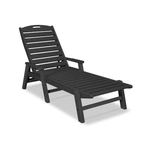 POLYWOOD Nautical Chaise With Arms - Image 4