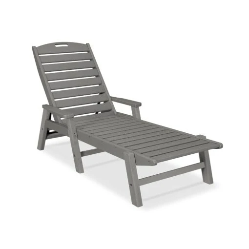 POLYWOOD Nautical Chaise With Arms - Image 3