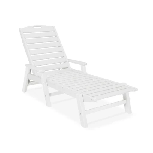 POLYWOOD Nautical Chaise With Arms - Image 8