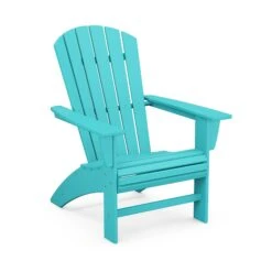 POLYWOOD Nautical Curveback Adirondack Chair -HomeNest Store Nautical Curveback Adirondack Chair AD610AR Aruba