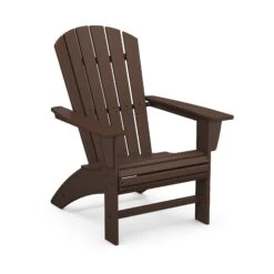 POLYWOOD Nautical Curveback Adirondack Chair -HomeNest Store Nautical Curveback Adirondack Chair AD610MA Mahogany