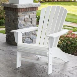 POLYWOOD Nautical Curveback Adirondack Chair -HomeNest Store Nautical Curveback Adirondack Chair Life 1