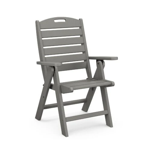 POLYWOOD Nautical Highback Folding Dining Chair - Image 3