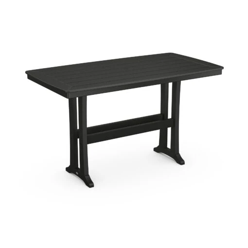 POLYWOOD Nautical Trestle 38" X 73" Bar Table - Image 3