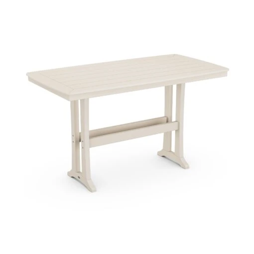 POLYWOOD Nautical Trestle 38" X 73" Bar Table - Image 6