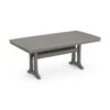 POLYWOOD Nautical Trestle 38" X 73" Dining Table -HomeNest Store Nautical Trestle 38x73 Dining Table