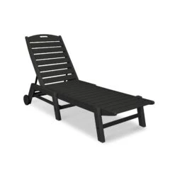 POLYWOOD Nautical Wheeled Chaise - Stackable